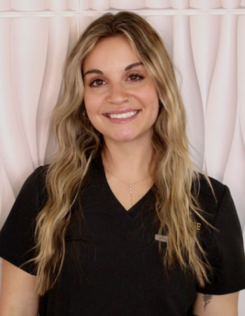 a woman taking a selfie